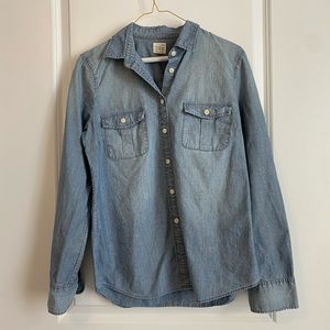 J. Crew Jean shirt, size S